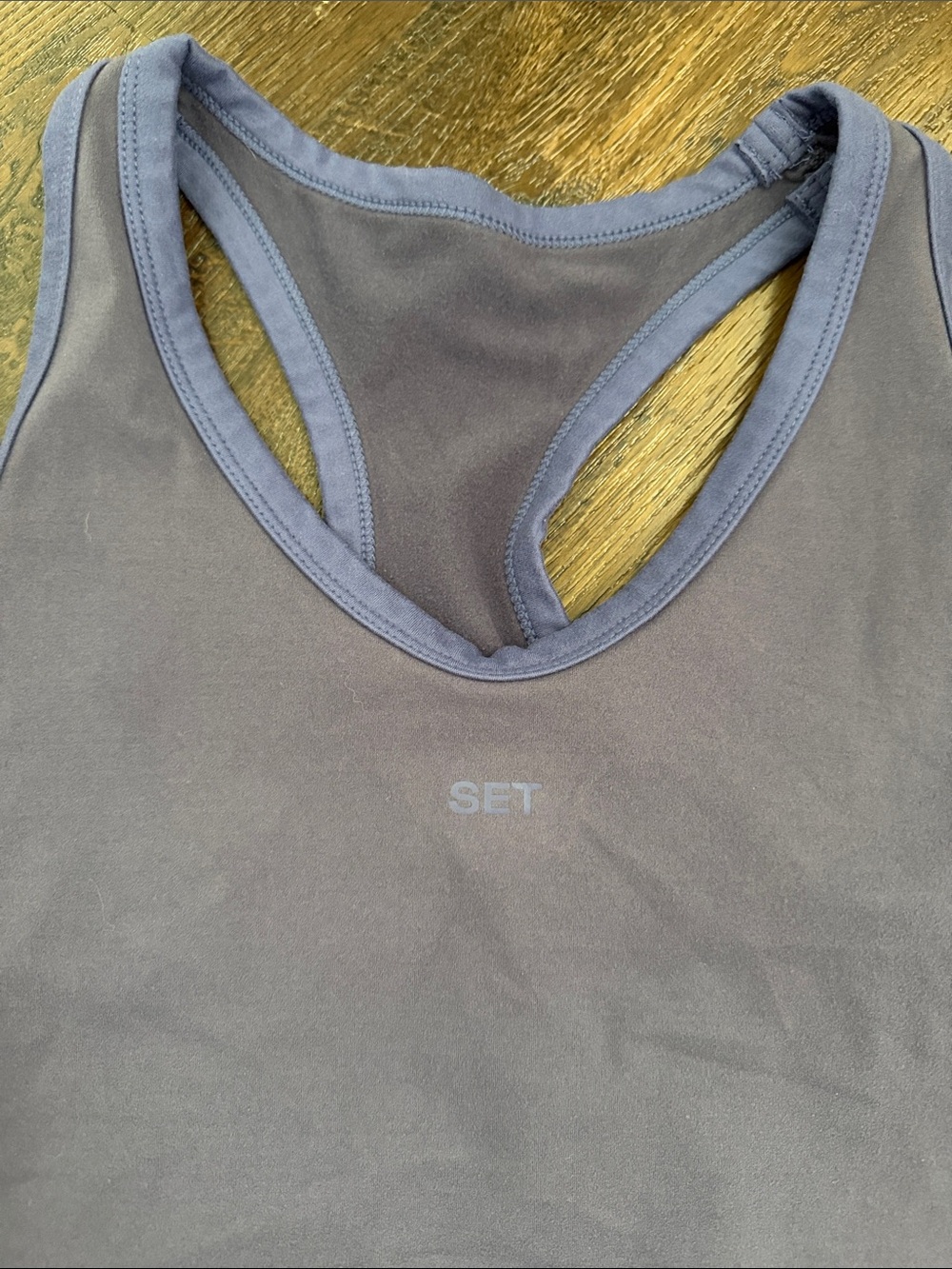 SET Active Seamless Racerback Romper in Charcoal - Picture 4 of 4